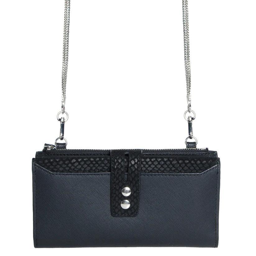 Pita Leather Clutch/Wallet | Compact Crossbody Bag in Saffiano Leather – Havana & Co. - Havana & Co.