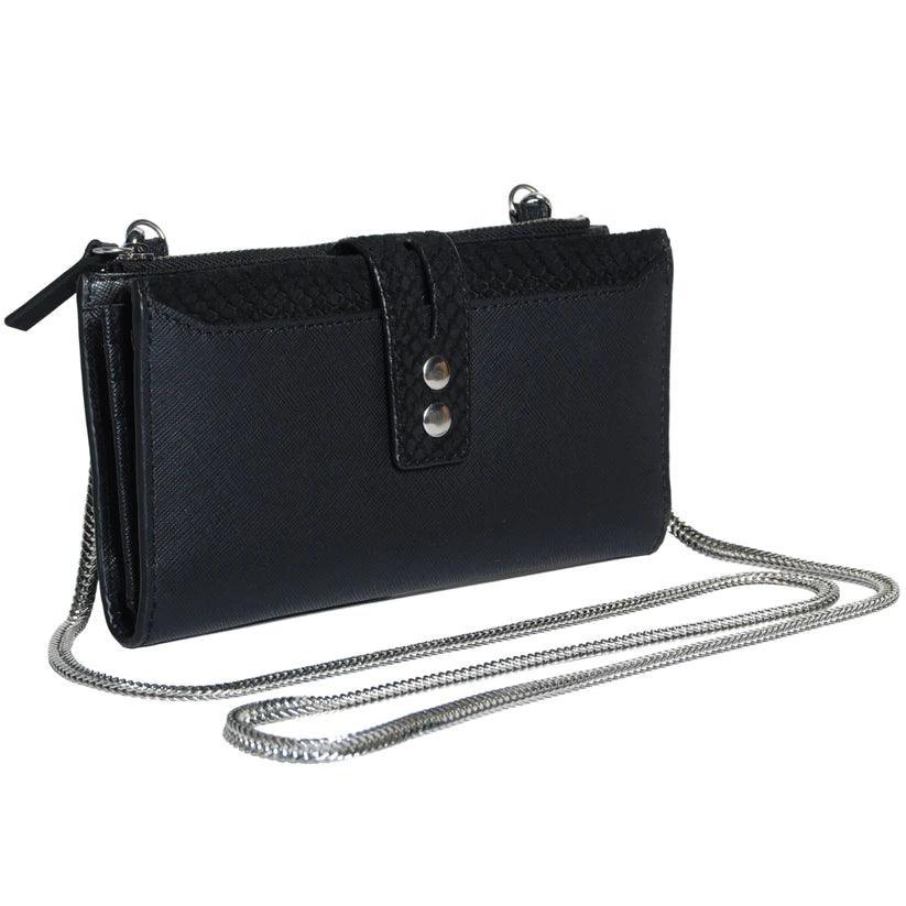 Pita Leather Clutch/Wallet | Compact Crossbody Bag in Saffiano Leather – Havana & Co. - Havana & Co.