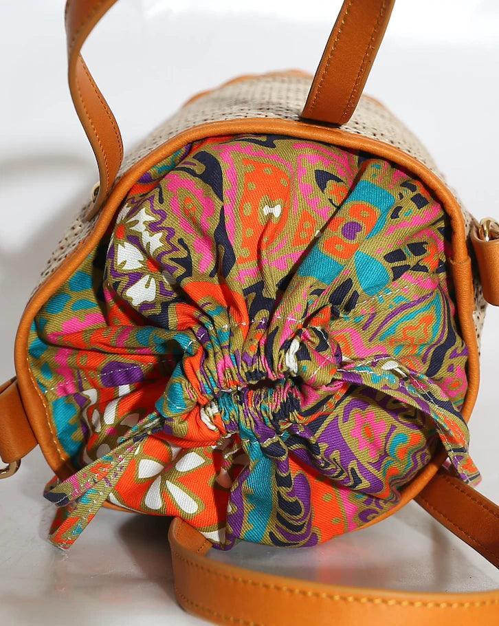 Tory Small Rattan Basket | Chic Hand-Woven Bag in Black or Brown – Havana & Co. - Havana & Co.