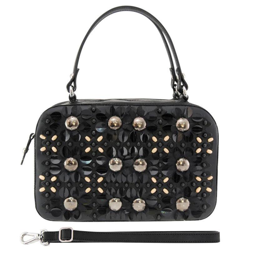 Petula Embellished Leather Box Bag | Unique Handcrafted Style – Havana & Co. - Havana & Co.