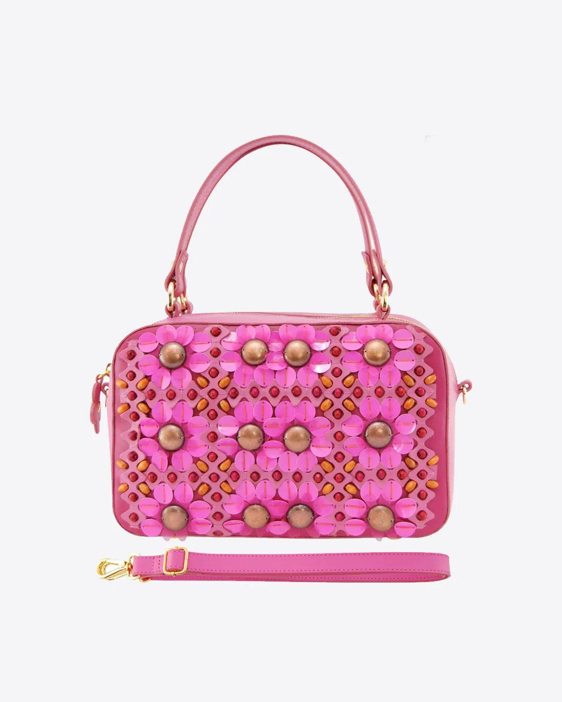 Petula Embellished Leather Box Bag | Unique Handcrafted Style – Havana & Co. - Havana & Co.