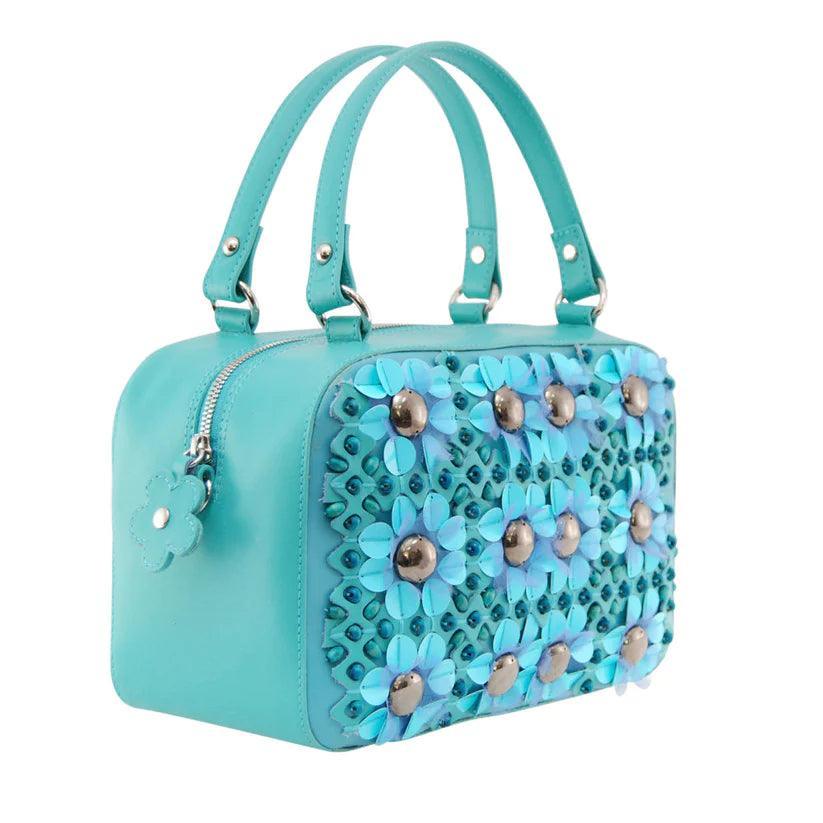 Petula Embellished Leather Box Bag | Unique Handcrafted Style – Havana & Co. - Havana & Co.
