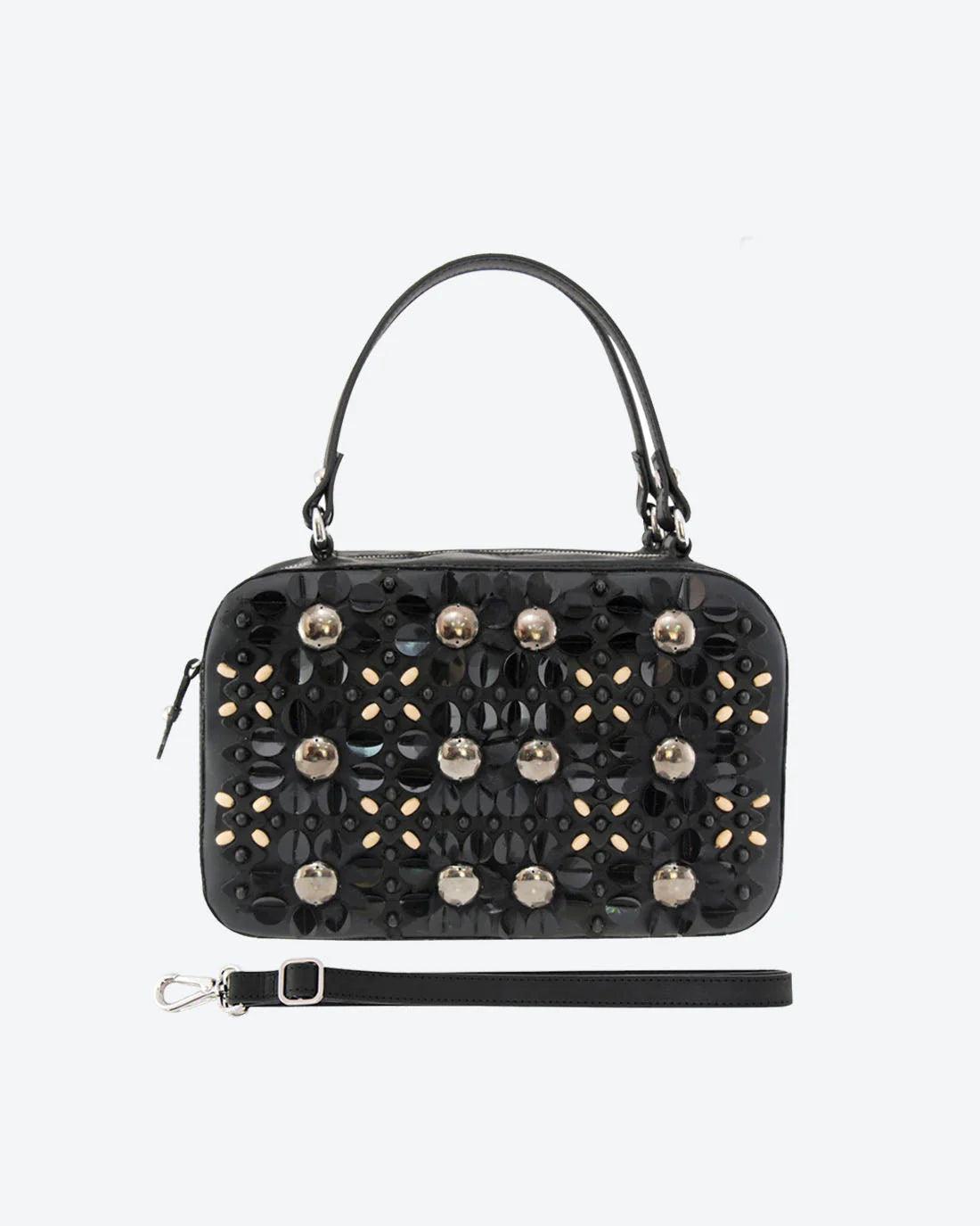 Petula Embellished Leather Box Bag | Unique Handcrafted Style – Havana & Co. - Havana & Co.