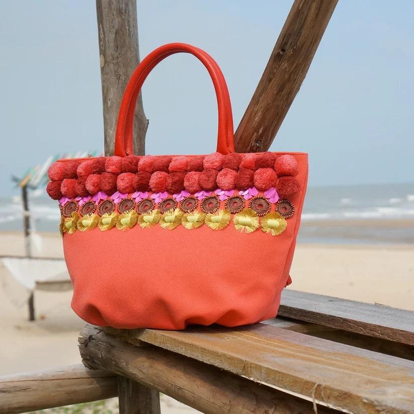 Poppy Embellished Summer Bucket - Havana & Co.