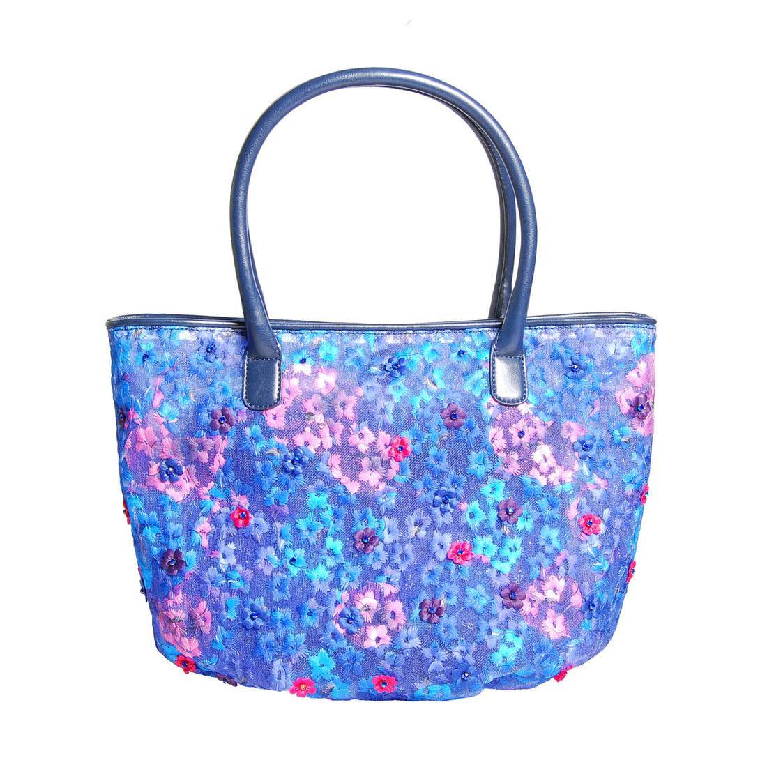 Eden Floral Mesh Bucket Bag | Handcrafted 3D Bloom Design – Havana & Co. - Havana & Co.