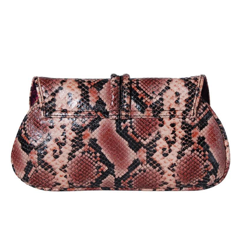 Frances Python Clutch | Havana & Co. – Luxurious Leather Accessory - Havana & Co.