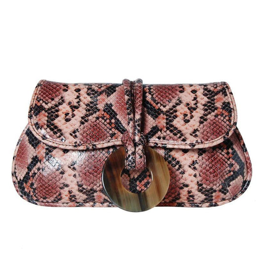 Frances Python Clutch | Havana & Co. – Luxurious Leather Accessory - Havana & Co.