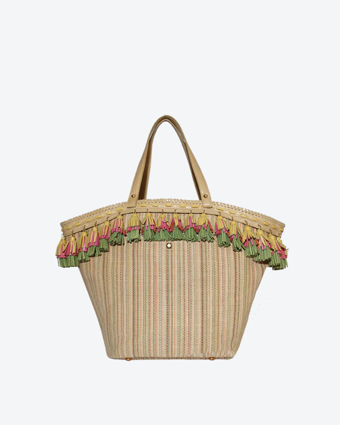 GAURA Embellished Beach Basket | Havana & Co. – Elegant & Functional - Havana & Co.