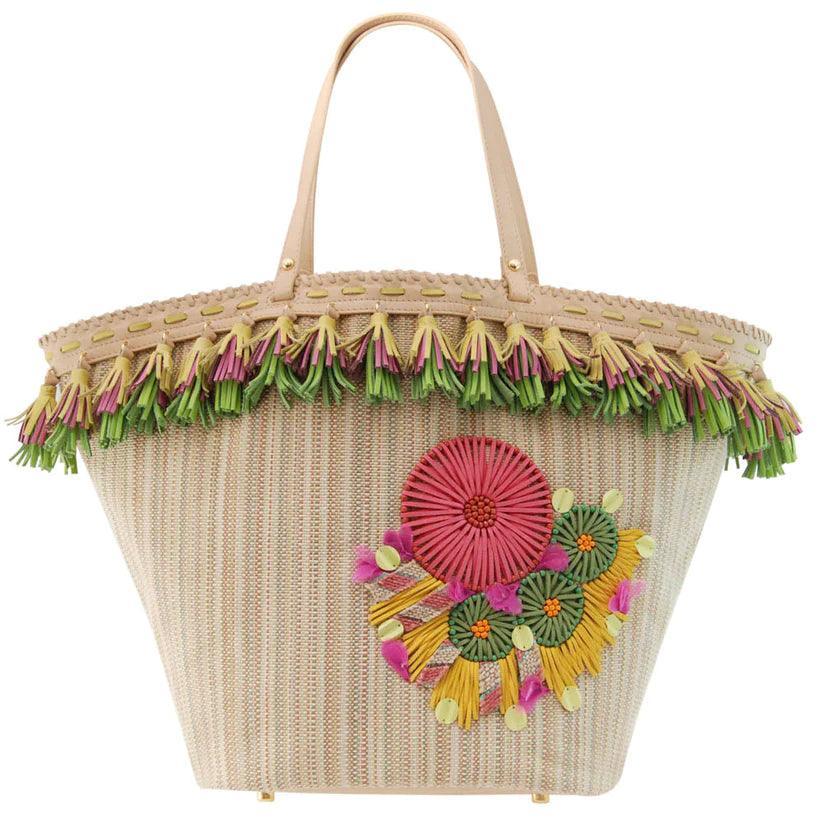 GAURA Embellished Beach Basket | Havana & Co. – Elegant & Functional - Havana & Co.