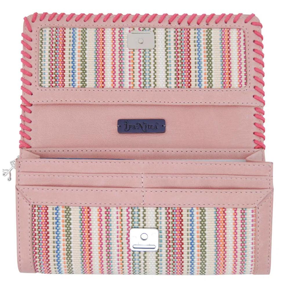 Geranium Leather Embroidered Wallet | Havana & Co. – Elegant & Unique - Havana & Co.