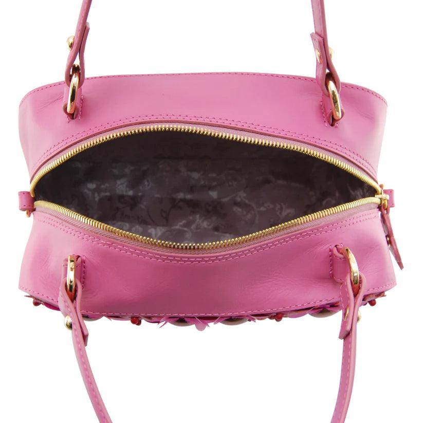 PETULA Embellished Leather Box Bag - Havana & Co.