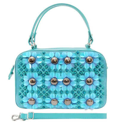 PETULA Embellished Leather Box Bag - Havana & Co.