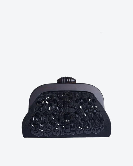 NOIR Beaded Evening Clutch - Havana & Co.