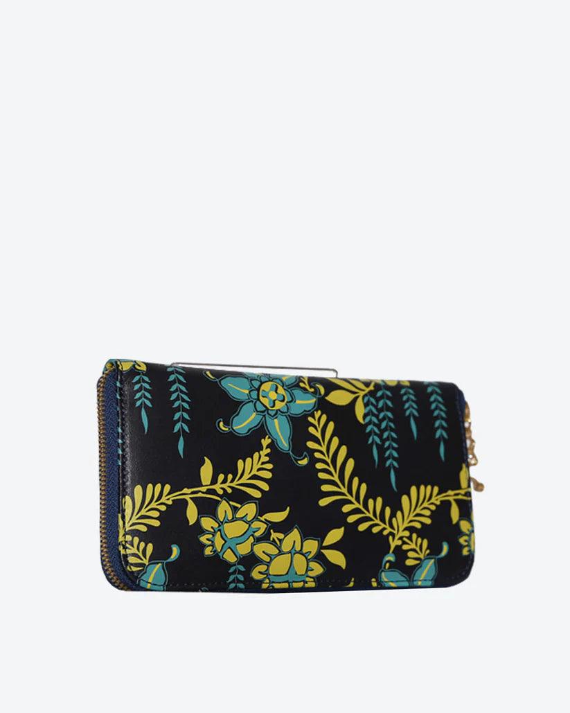 ATROPA Printed Leather Wallet - Havana & Co.