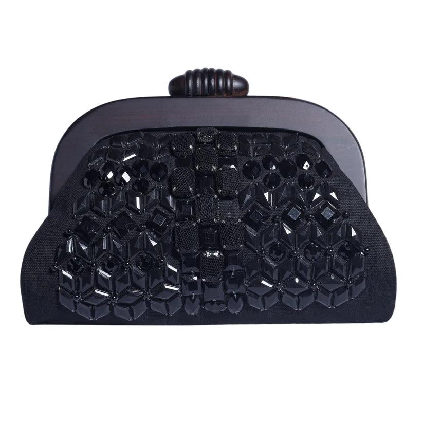 NOIR Beaded Evening Clutch - Havana & Co.