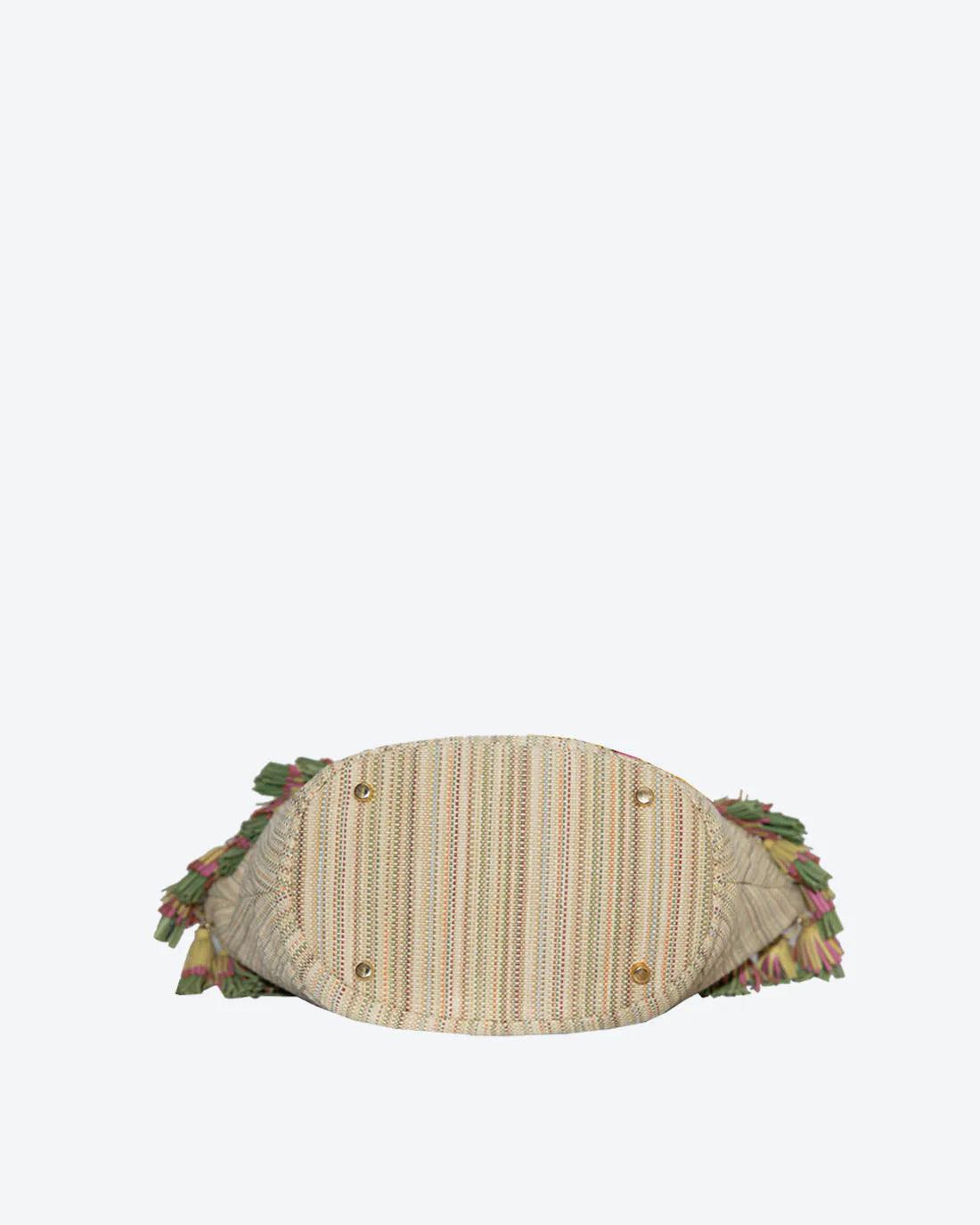 GAURA Embellished Beach Basket - Havana & Co.