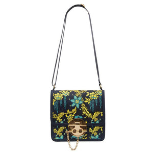 ALBA Printed Leather Satchel - Havana & Co.