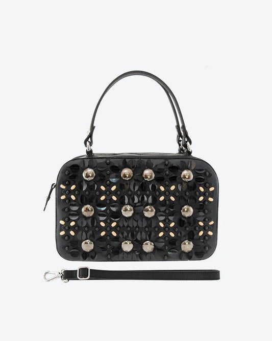 Petula Embellished Leather Box Bag | Unique Handcrafted Style – Havana & Co. - Havana & Co.