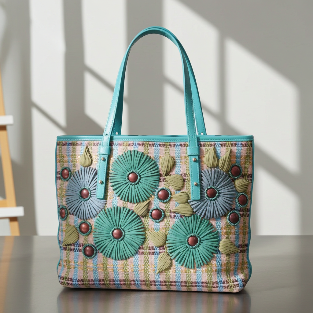 Calamintha Embellished Tote | Havana & Co. – Handcrafted Elegance - Havana & Co.