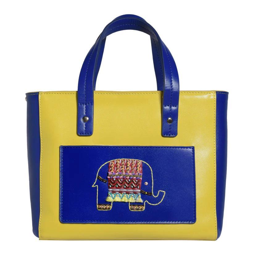 Ekanta Leather Square Tote | Havana & Co. – Vibrant & Functional Design - Havana & Co.