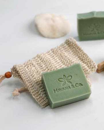 Green Tea & Clay Detox Acne Cleanser Handmade Soap by Havana & Co. for clear, balanced skin