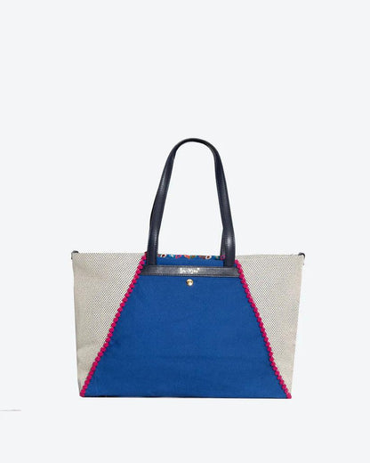 Mara Folklore Embroidered Shopper by Havana & Co. – Vibrant hand-embroidered lightweight tote with roomy interior and artistic design.