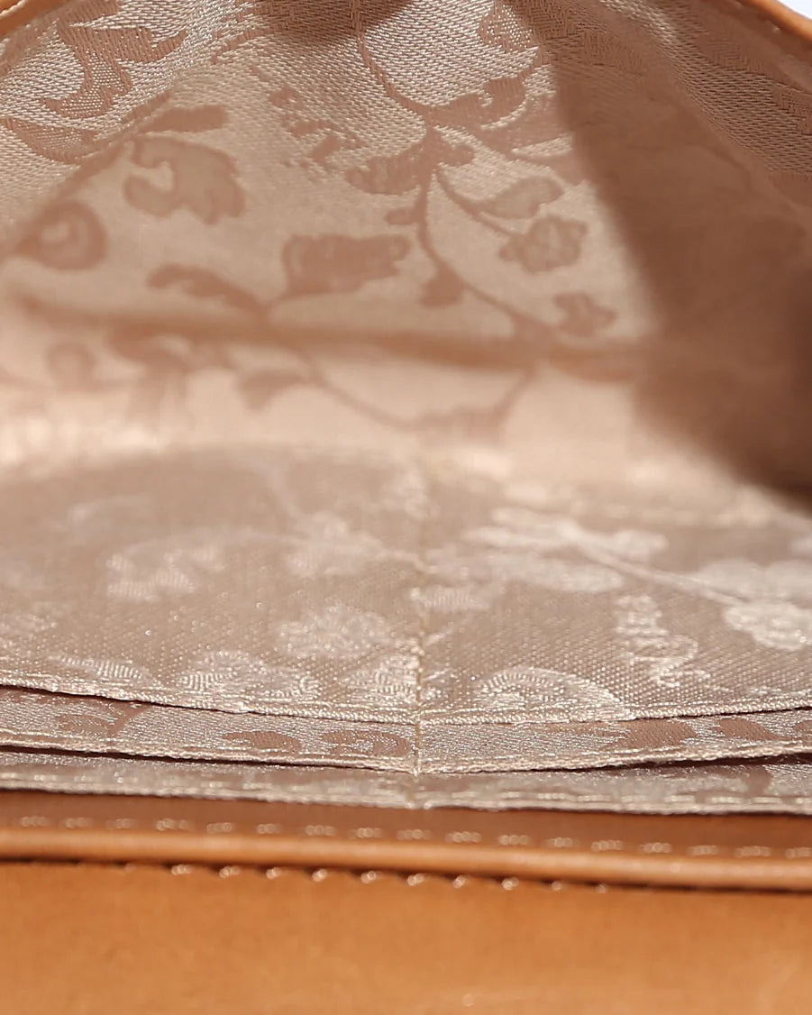 GERANIUM: Leather Embroidered Wallet